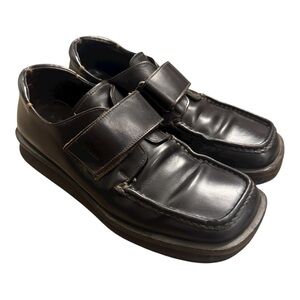 Vintage Prada Men’s Dark Brown Velcro Strap Loafer Size 8 AS IS